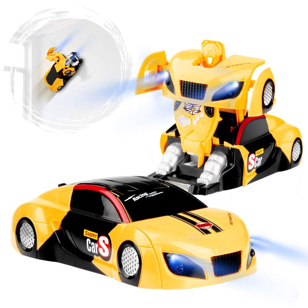 Baztoy Transform Roboter Ferngesteuertes Auto Spielzeug RC Car Fernbedienung UPC 7414154780320