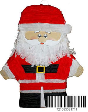 Baztoy Christmas Santa Claus Pinata