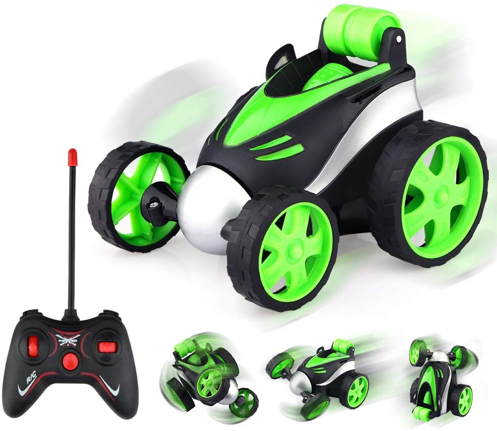 Baztoy Remote Control Car, Kids Toys RC Car with 360° Rotation Mini Stunt Car Racing Vehicle Gifts for Boys Girls Toddlers Indoor Outdoor Garden Game ASIN B08HVLMMTX NO.777-5